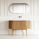 Regent Oak Curved Vanity Unit 1200mm