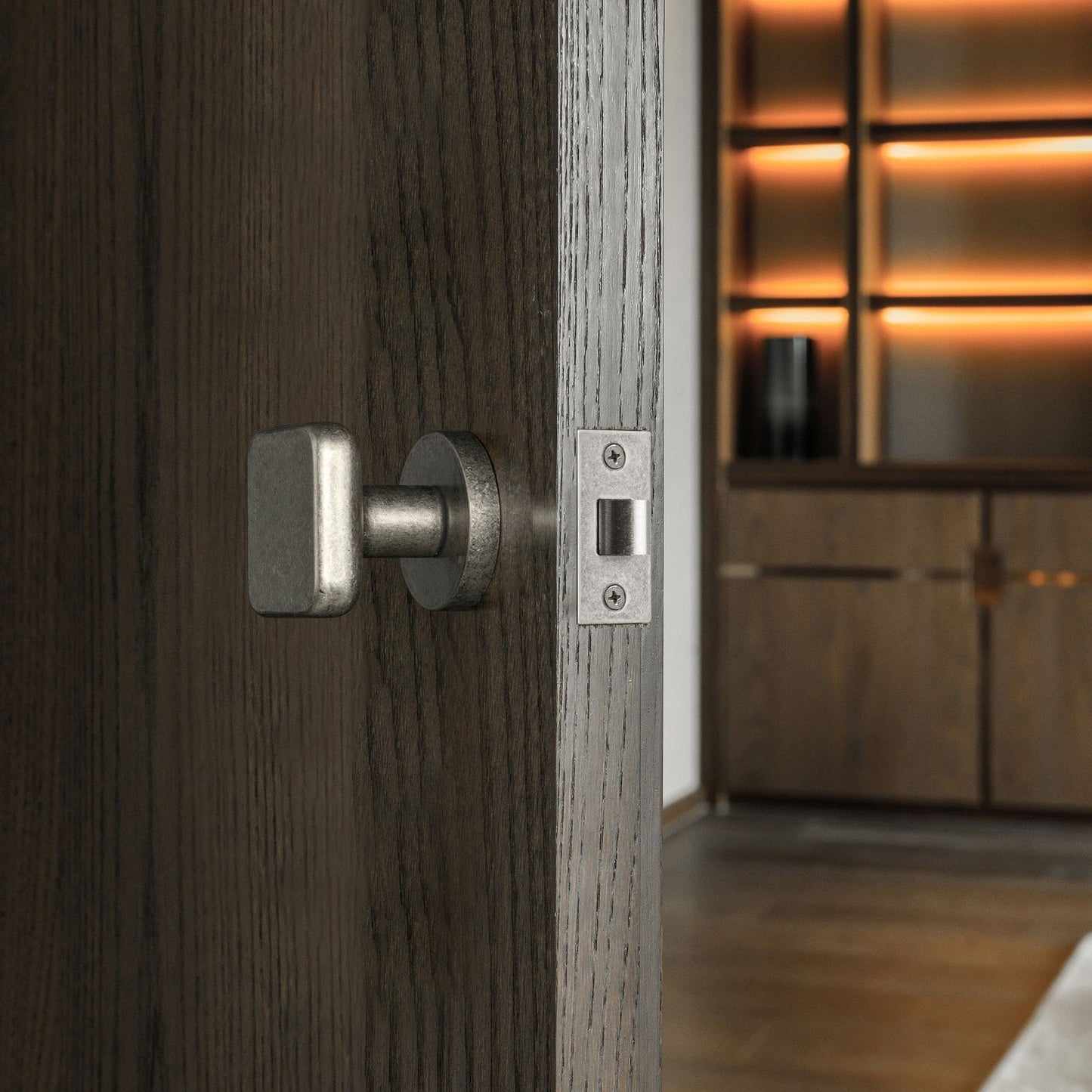Savoy Distressed Steel Internal Door Knobs