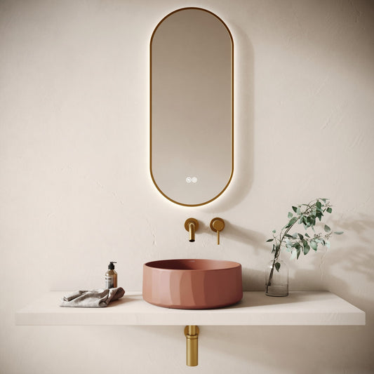 Scolpire Terracotta Concrete Countertop Basin 420mm