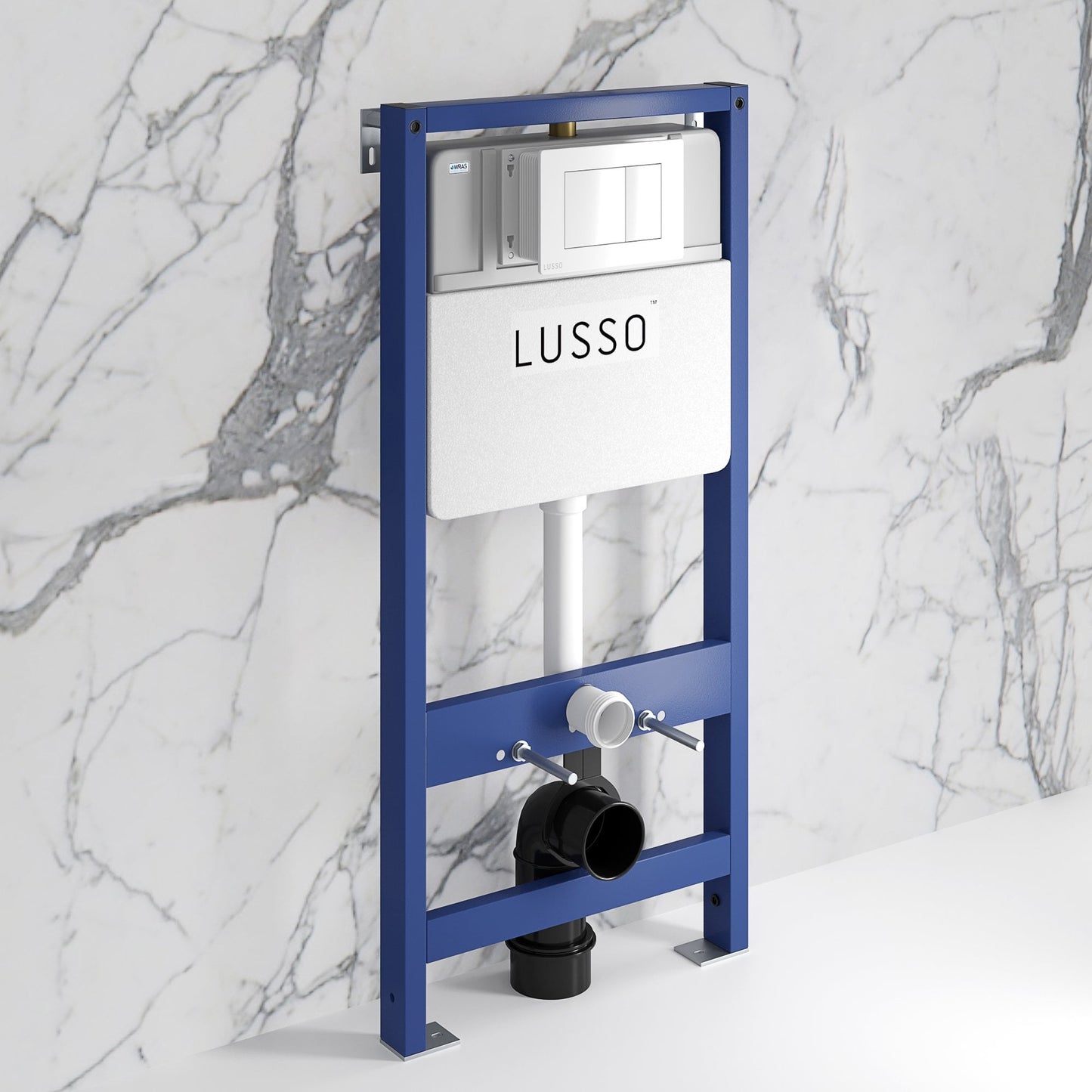 Senza Concealed Dual Flush Cistern & Frame with Flush Plate