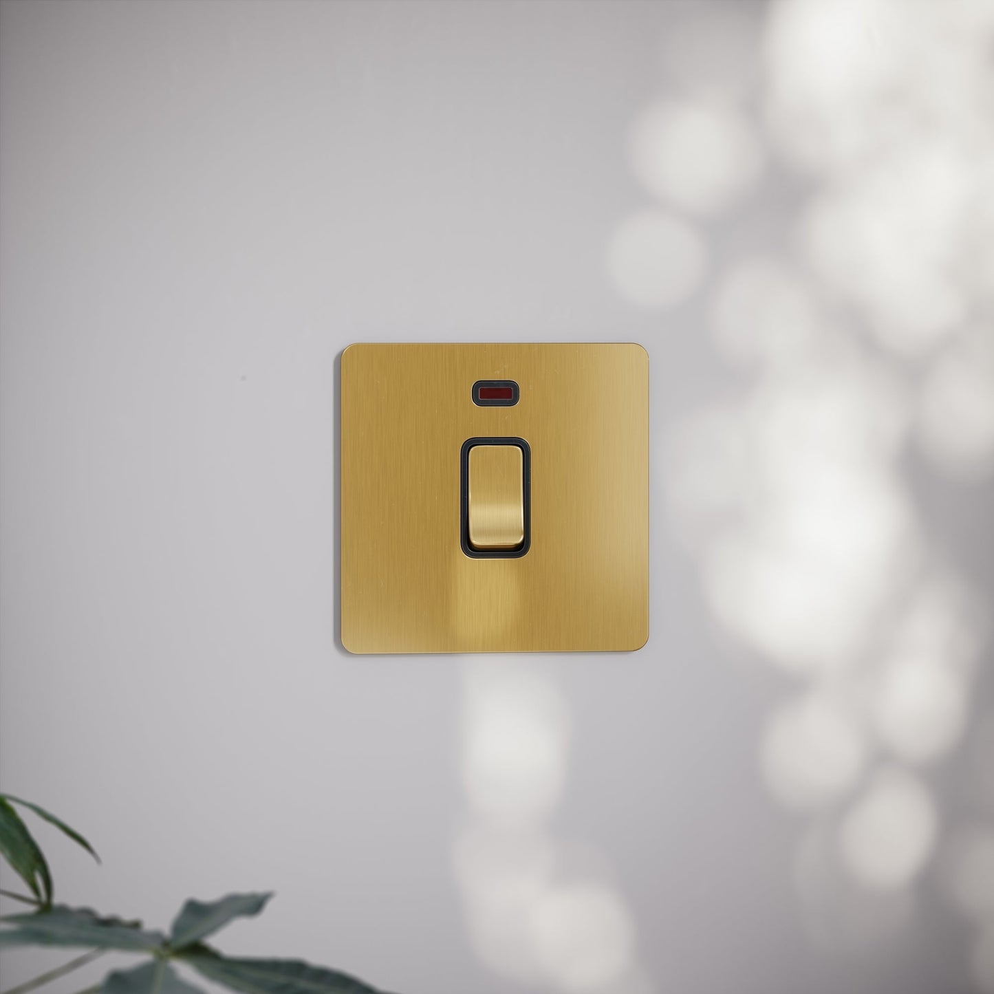 SlimTech Collection Brushed Gold 20A Isolator Switch