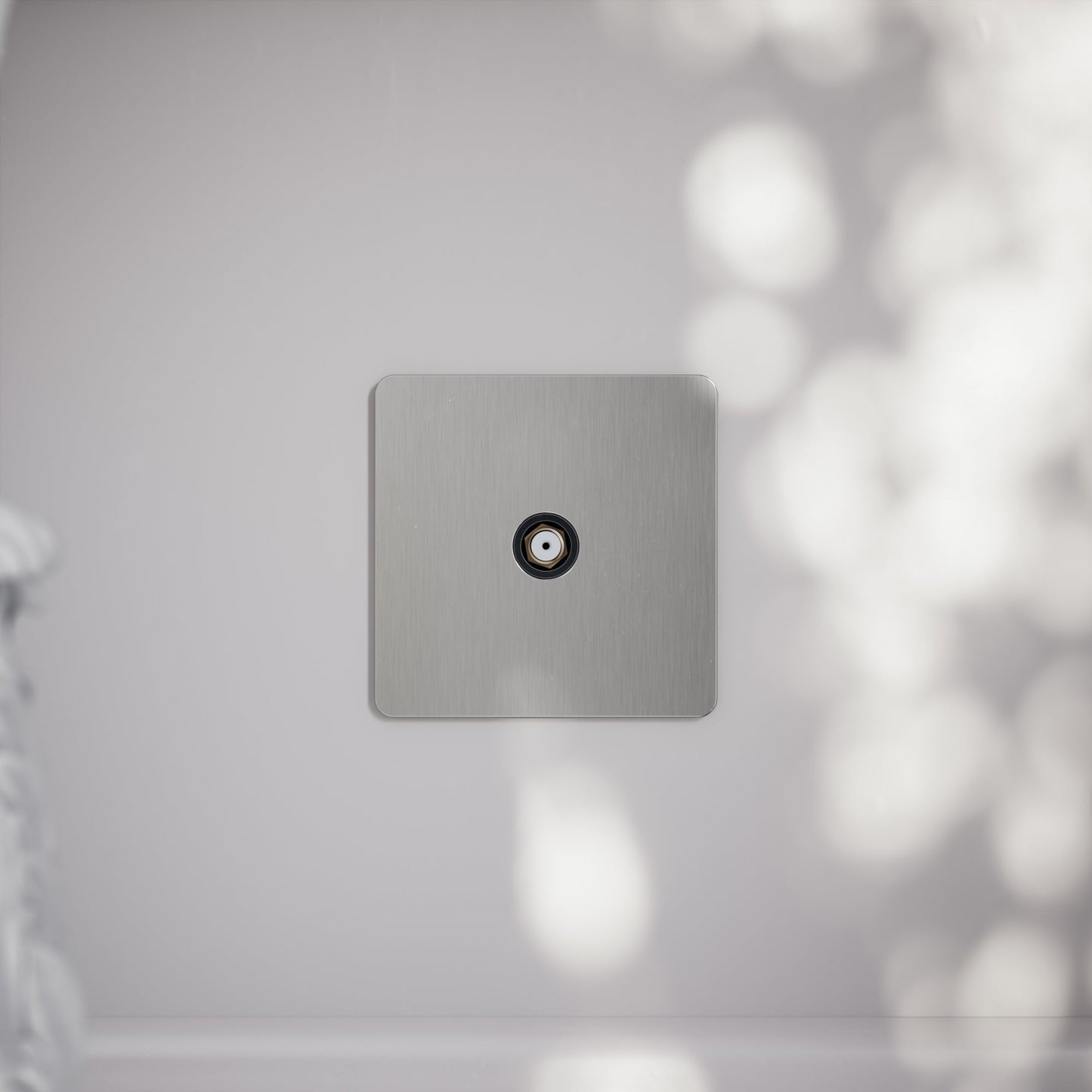 SlimTech Collection Brushed Stainless Satellite Socket