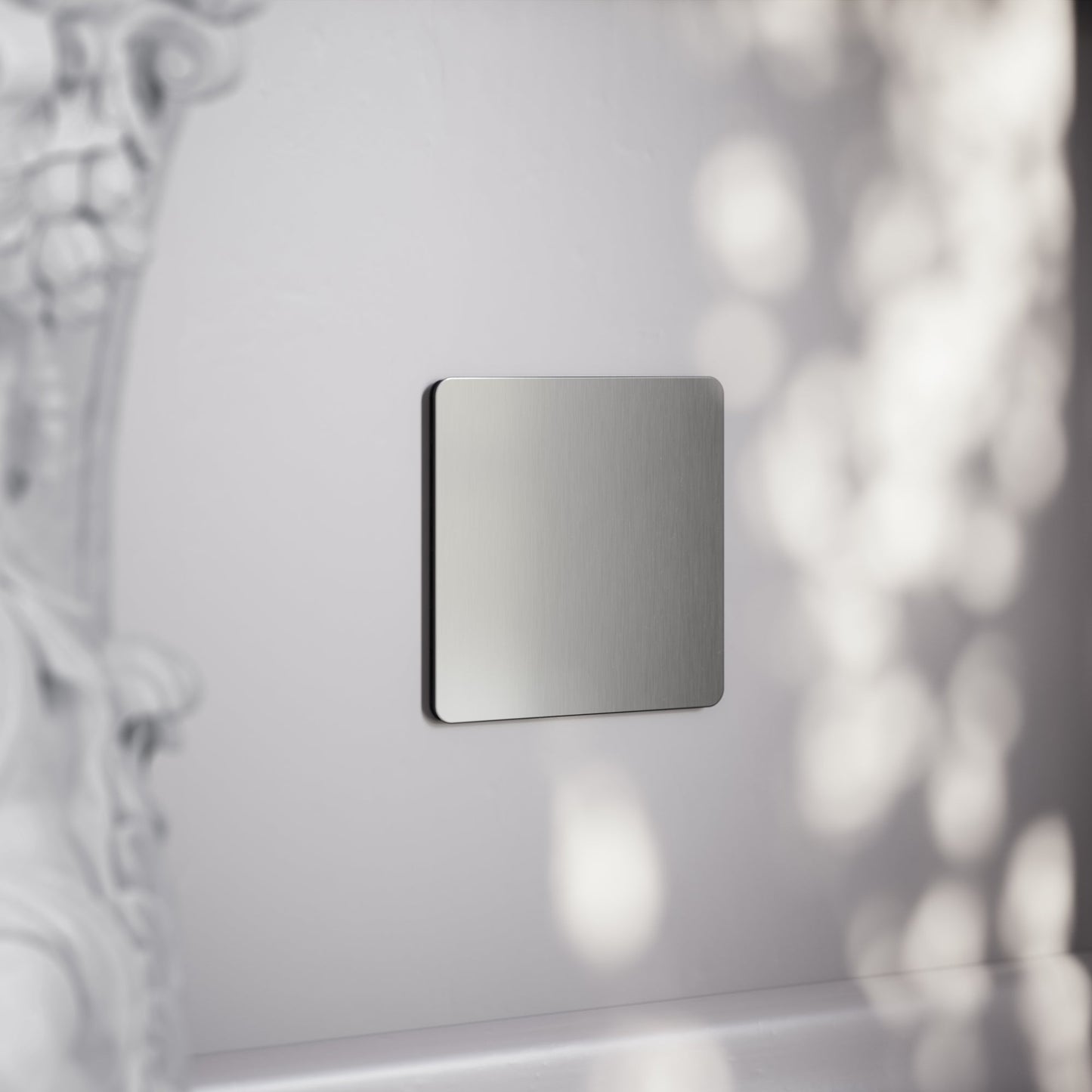 SlimTech Collection Brushed Stainless Single Blank Plate