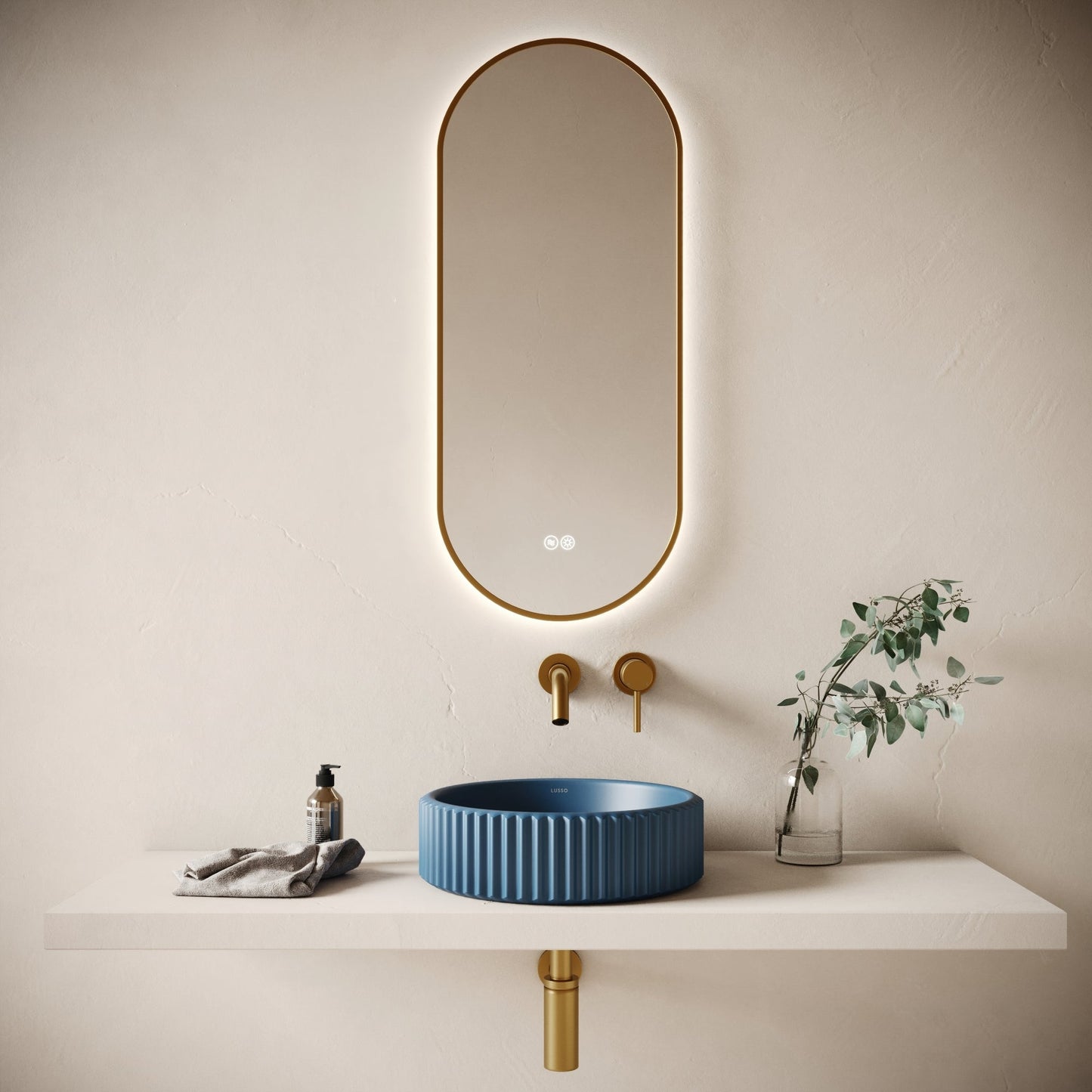 Solco Azure Concrete Countertop Basin 400mm