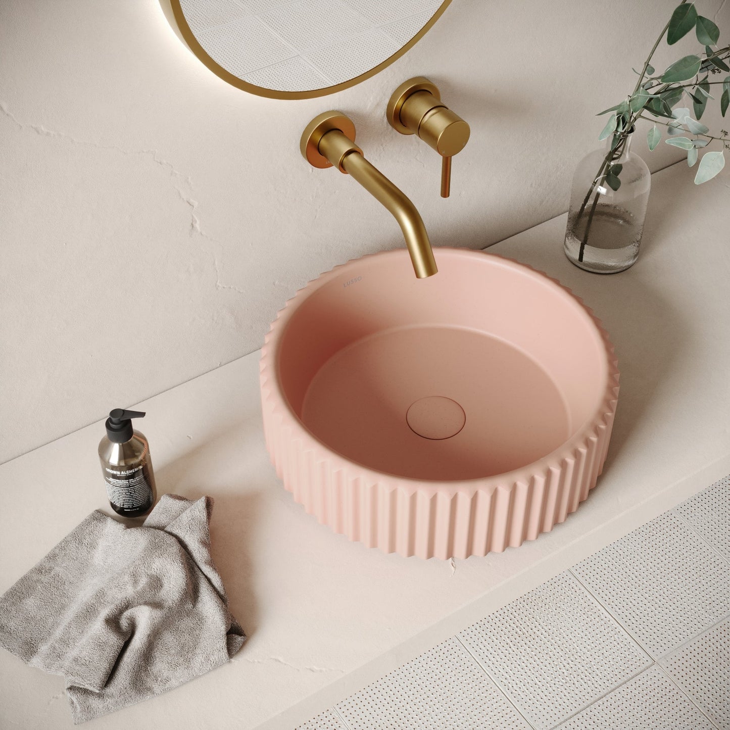 Solco Blush Concrete Countertop Basin 400mm