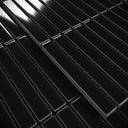 Stick Mosaic Onyx Shadow Black Glazed Porcelain Wall Tile 282 x 294mm