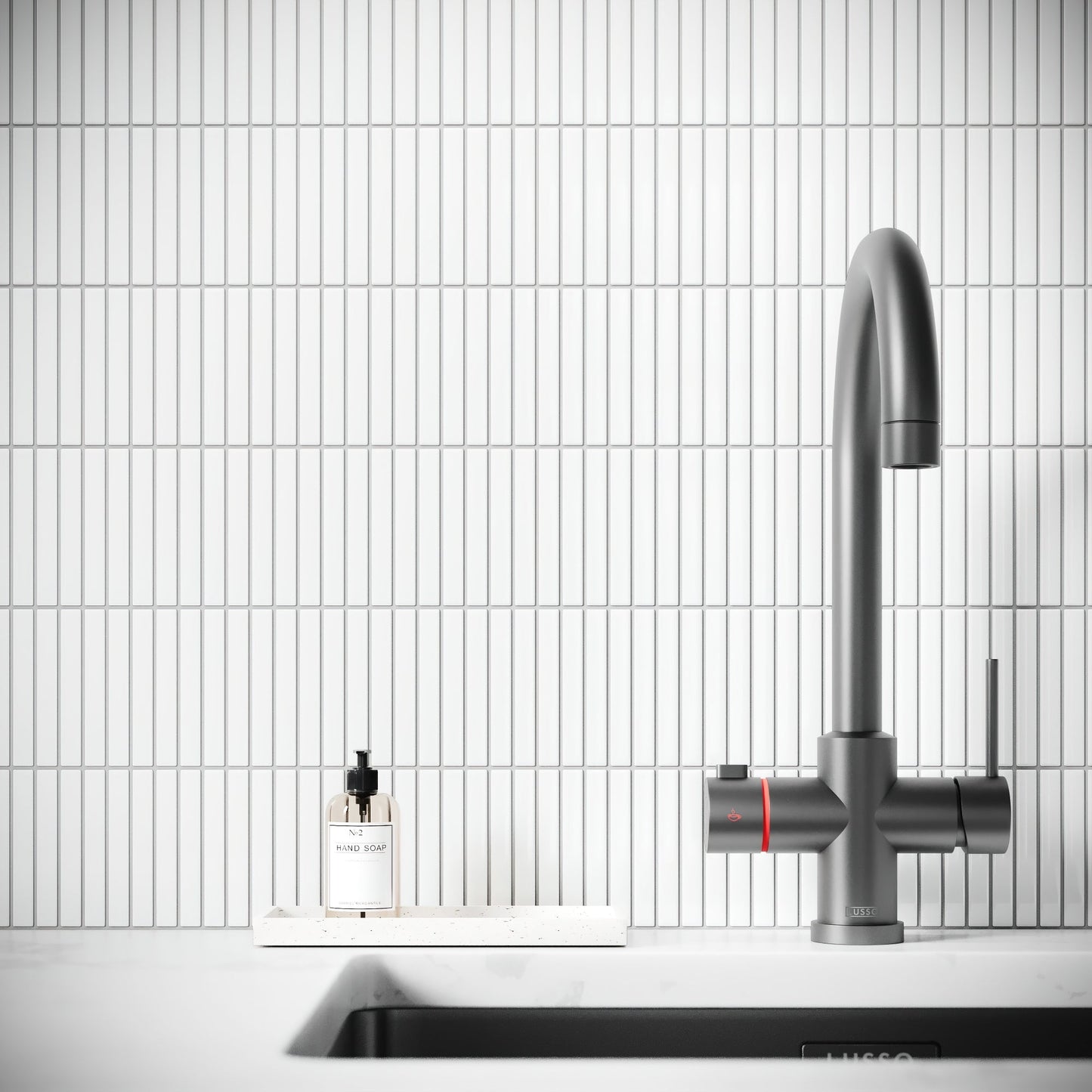 Stick Mosaic Snow Pearl White Glazed Porcelain Wall Tile