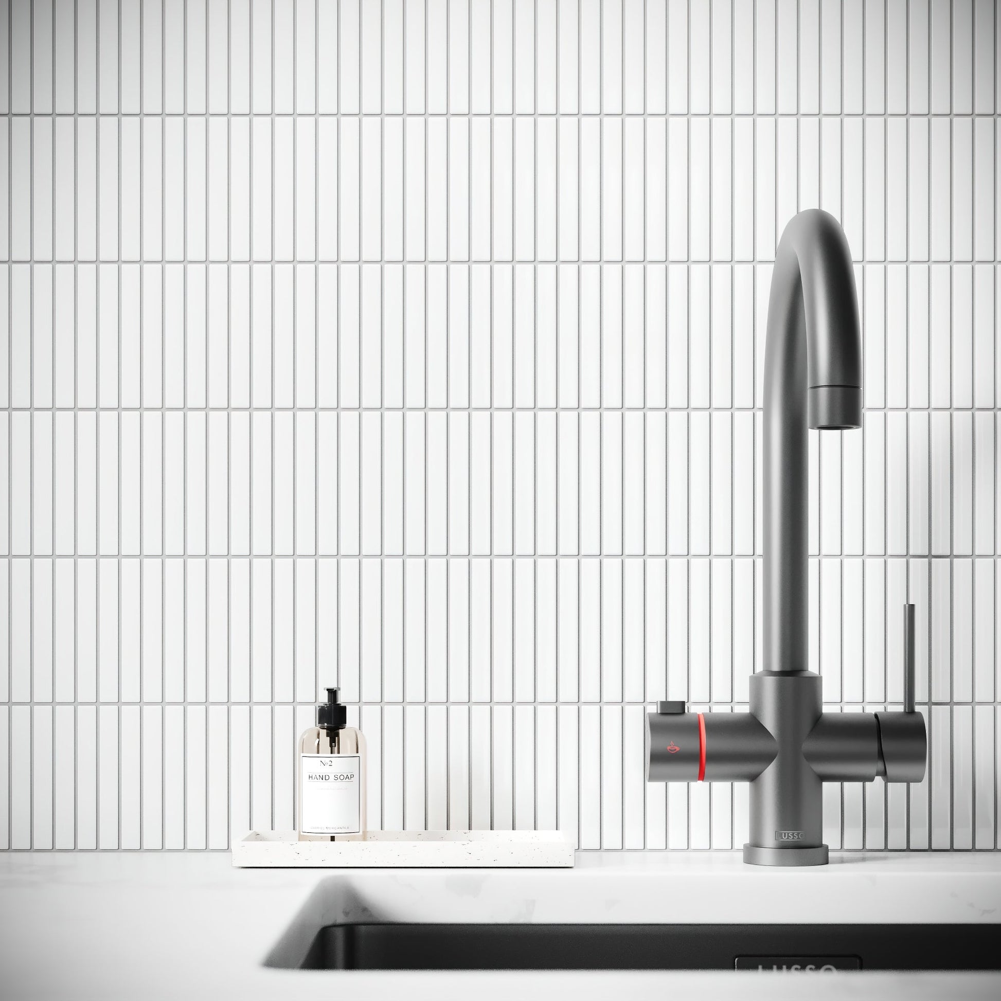 Stick Mosaic Snow Pearl White Glazed Porcelain Wall Tile
