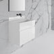 Stone Polished White Upstand Splashback 400mm