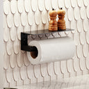 Tempo Matte Black Wall Mounted Kitchen Roll Holder