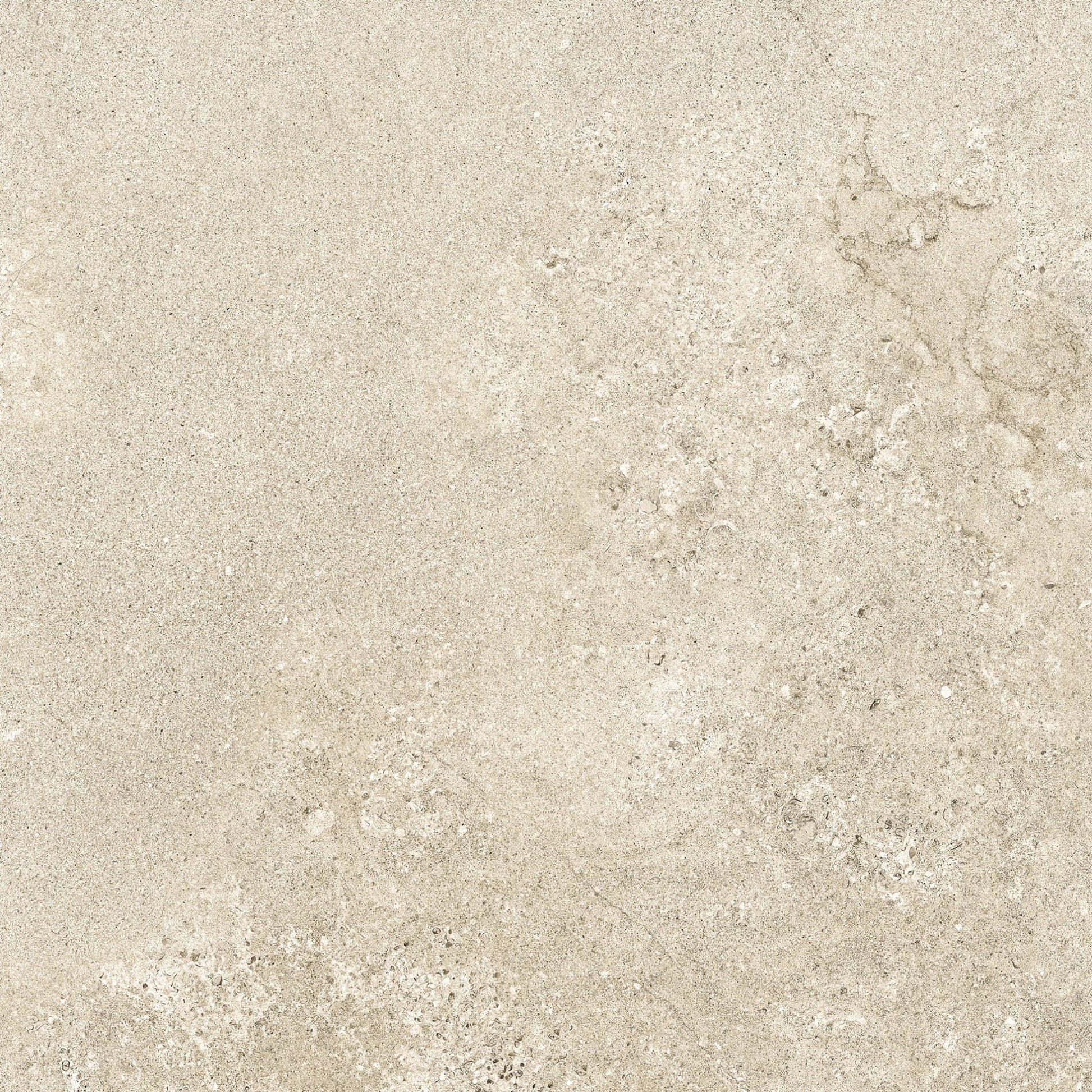 Torino Beige True Limestone Porcelain Wall or Floor Tile 600 x 600mm