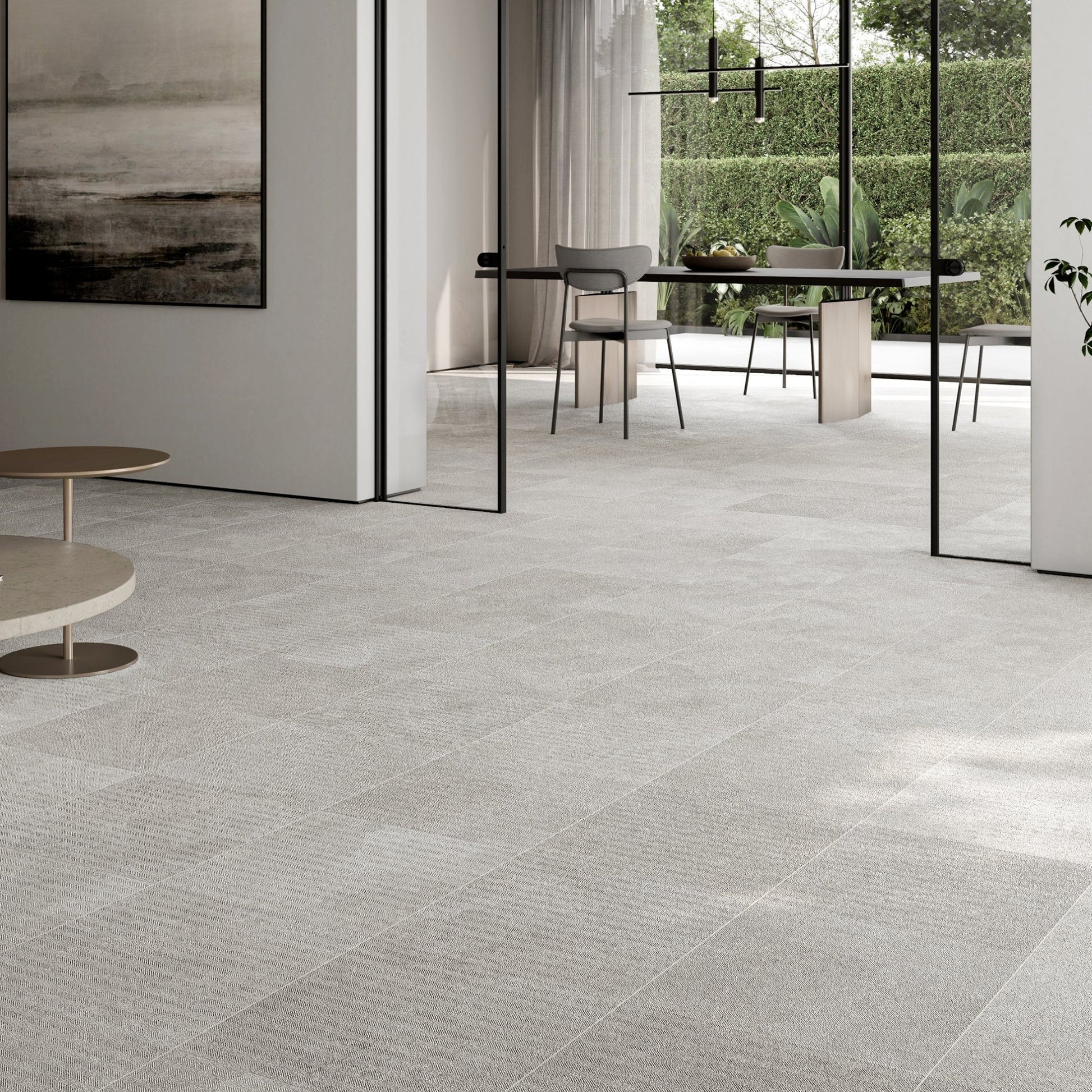 Torino Crema True Limestone Chevron Porcelain Wall or Floor Tile 600 x 600mm