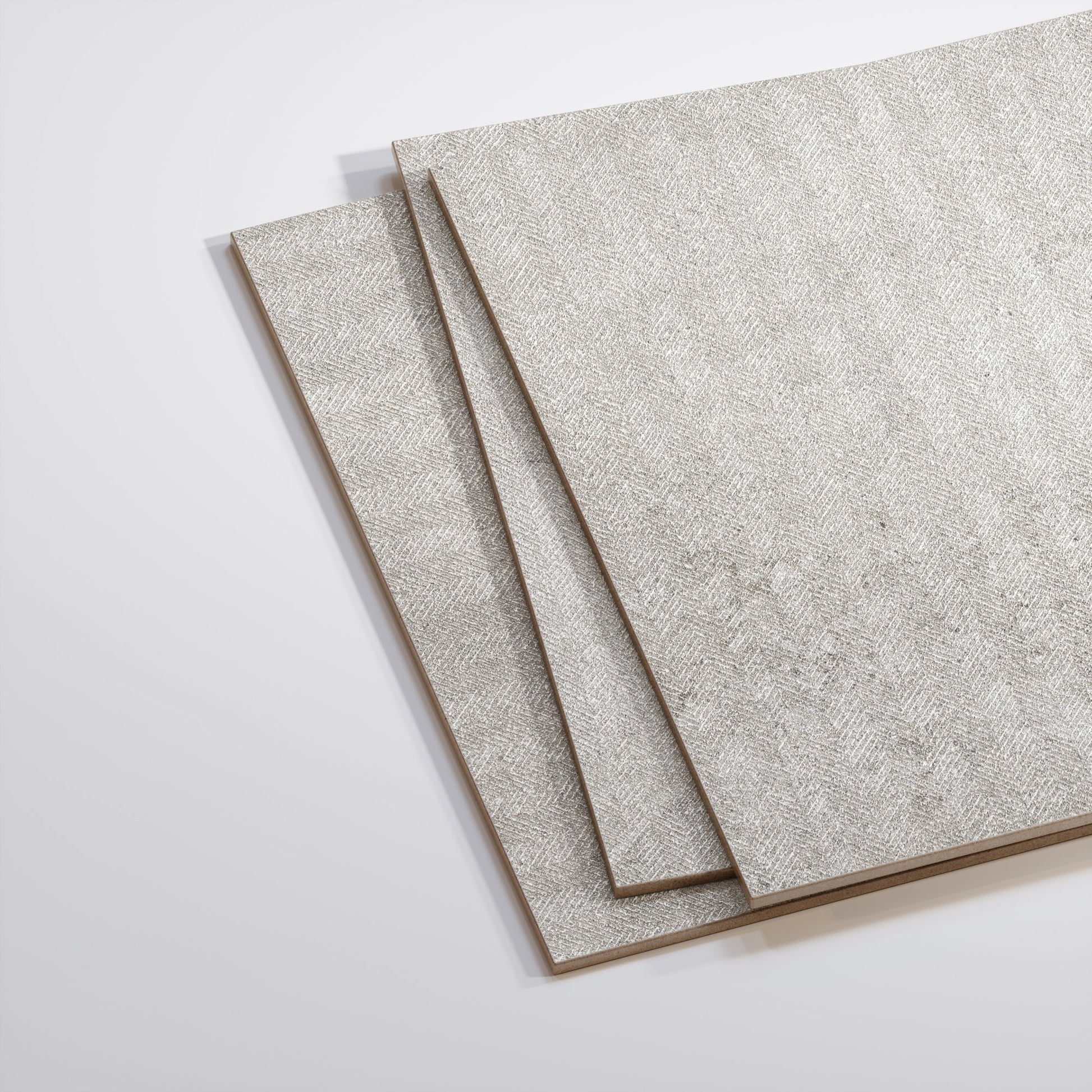 Torino Crema True Limestone Chevron Porcelain Wall or Floor Tile 600 x 600mm