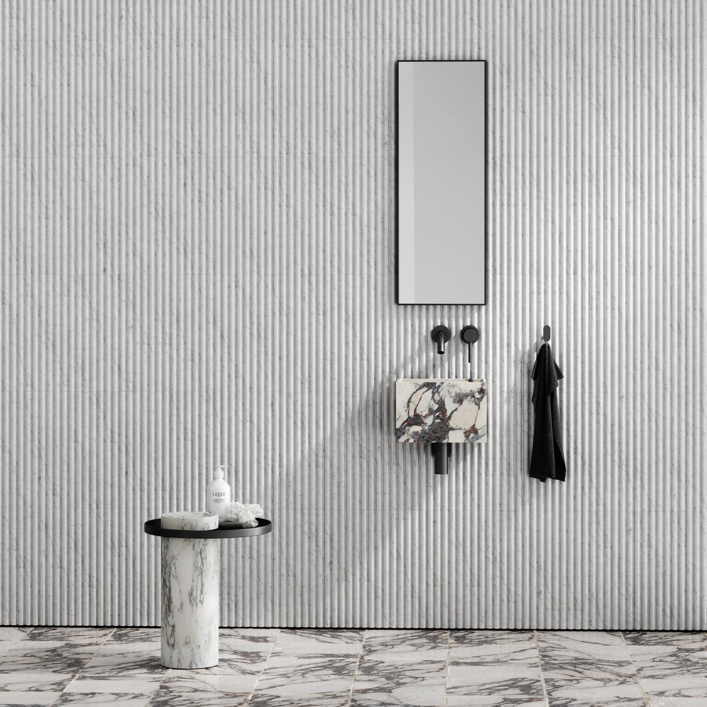 Tucci Calacatta Viola Marble Wall Hung Basin 300mm