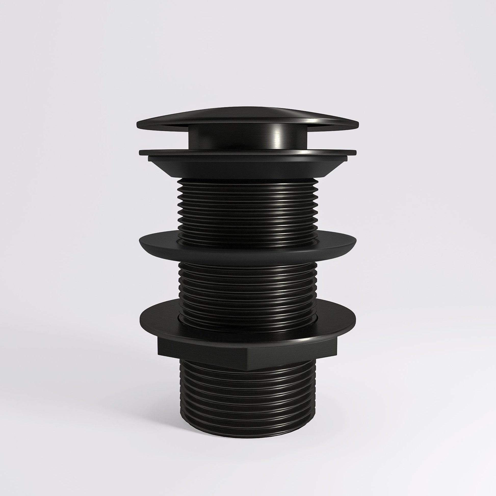 Urban Gunmetal Black Unslotted Click Clack Basin Waste