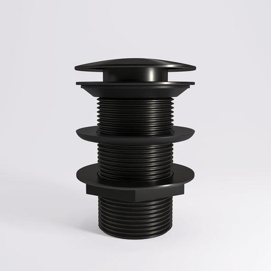 Urban Gunmetal Black Unslotted Click Clack Basin Waste