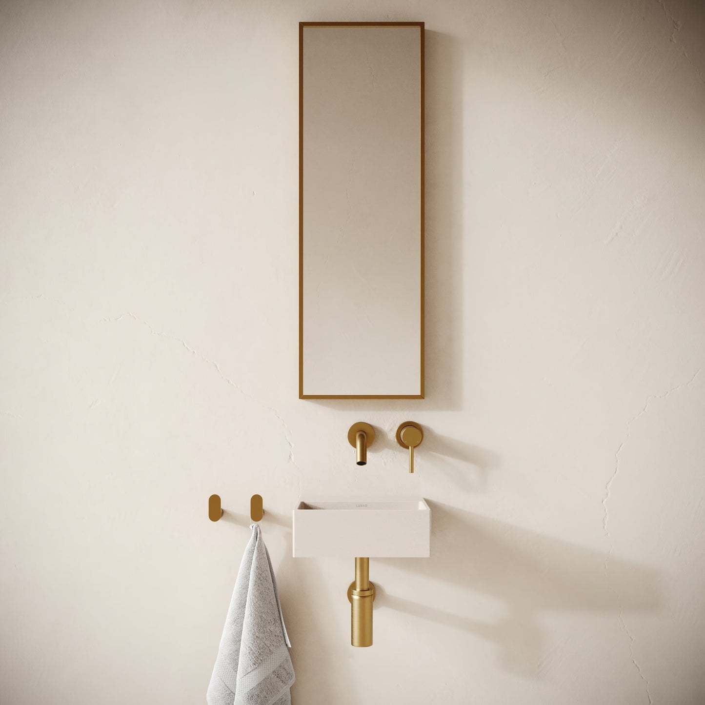 Vasel Shore Concrete Wall Hung Basin 300mm