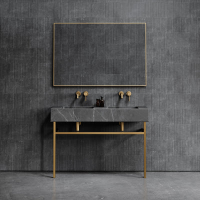 Vernante Pietra Grey Marble Vanity Unit 1200mm