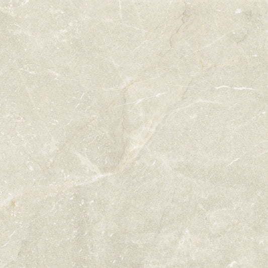 Vittorio Light Stone Limestone Porcelain Wall or Floor Tile 600 x 600mm