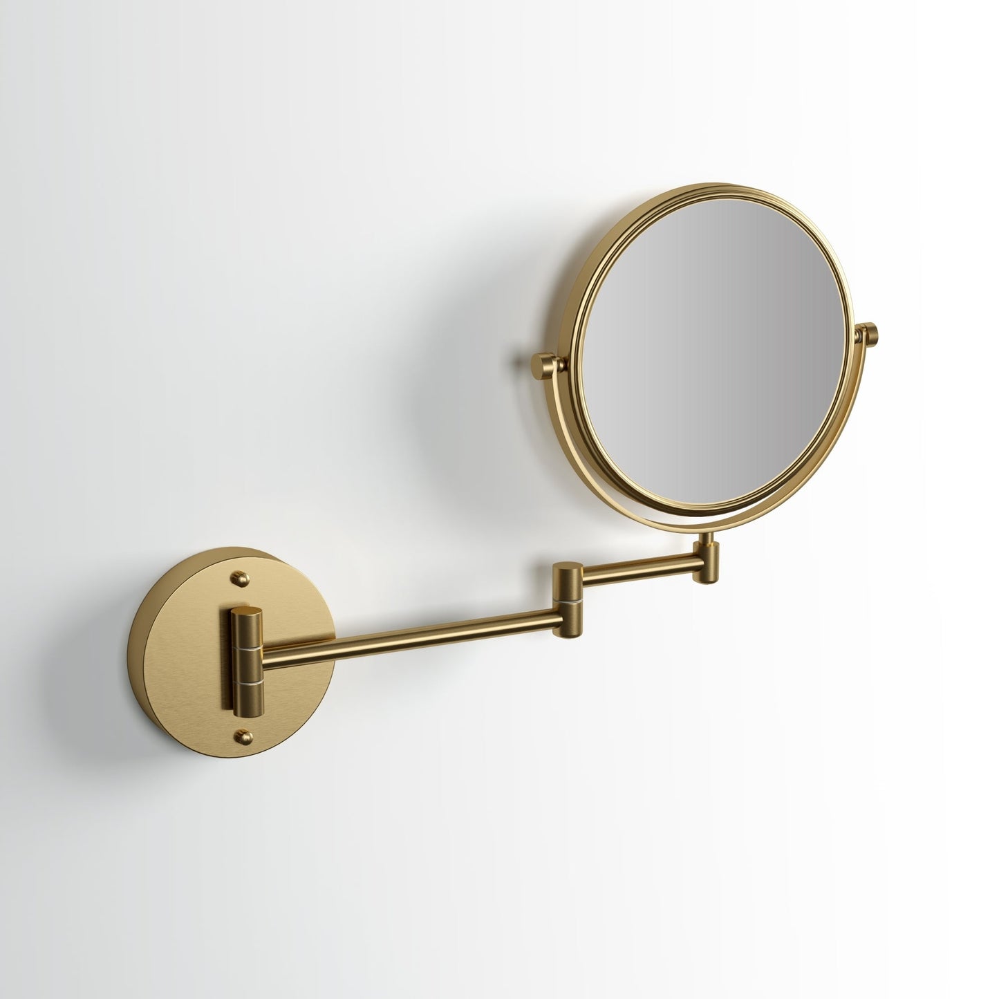 Vogue Wall Mount Cosmetic Mirror Brushed Gold