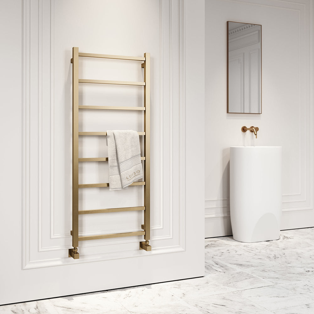 Traditional Gold Radiator Brushed Gold Bathroom Radiators - LUSSO