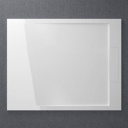 Opulence Fluted Glass Complete Walk In Shower Enclosure Matte Black - Kit A