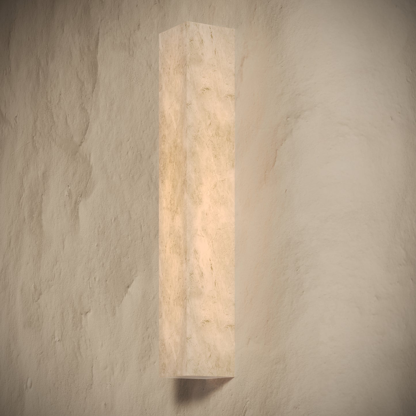 Ardesia Alabaster IP44 LED Square Wall Sconce Light 500mm
