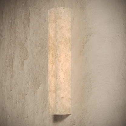 Ardesia Alabaster IP44 LED Square Wall Sconce Light 500mm