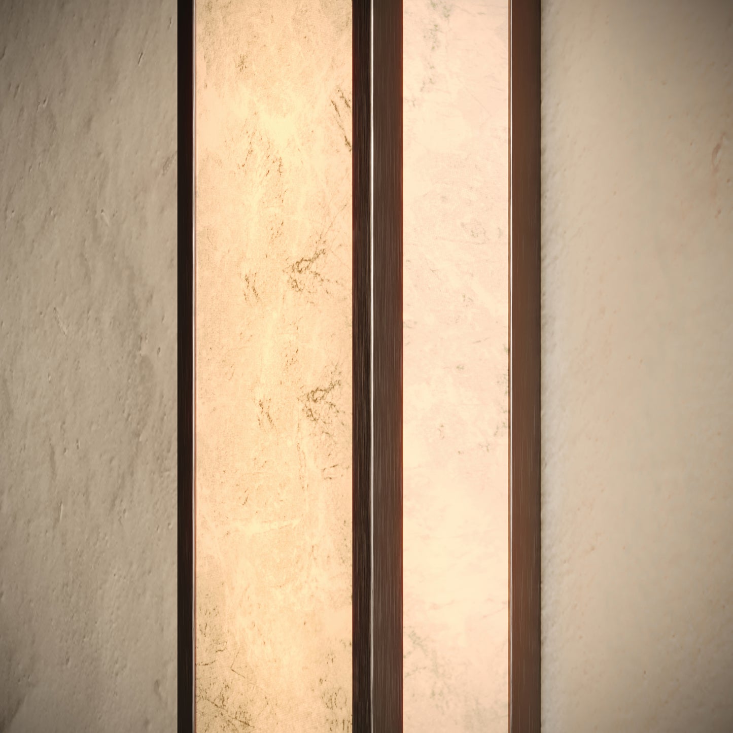 Luceva Alabaster LED Wall Sconce Light Deep Bronze 450mm