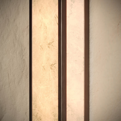 Luceva Alabaster LED Wall Sconce Light Deep Bronze 450mm