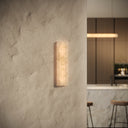 Lumera Alabaster IP44 LED Fluted Wall Sconce Light 400mm