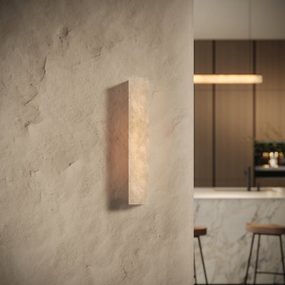 Ardesia Alabaster IP44 LED Square Wall Sconce Light 500mm