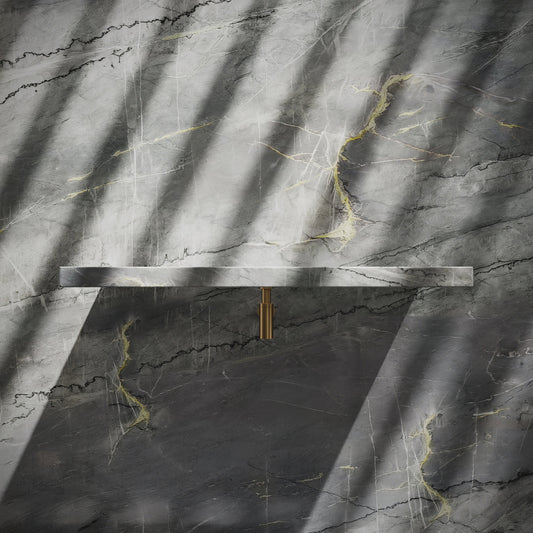 Levitare Amazon Blue Marble Ultra Thin Wall Mounted Basin 1000mm