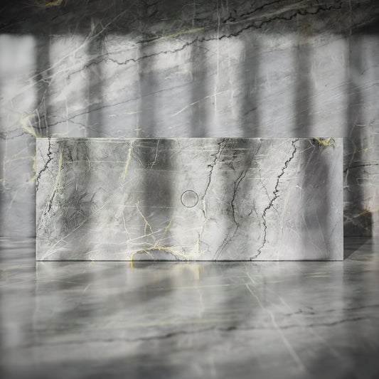 Levitare Amazon Blue Marble Ultra Thin Wall Mounted Basin 1000mm