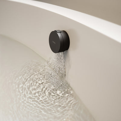 Aquaflow Matte Black Overflow Bath Filler Tap & Waste