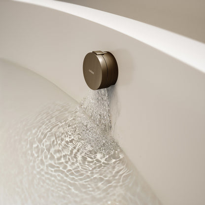 Aquaflow Brushed Bronze Overflow Bath Filler Tap with Overflow & Waste