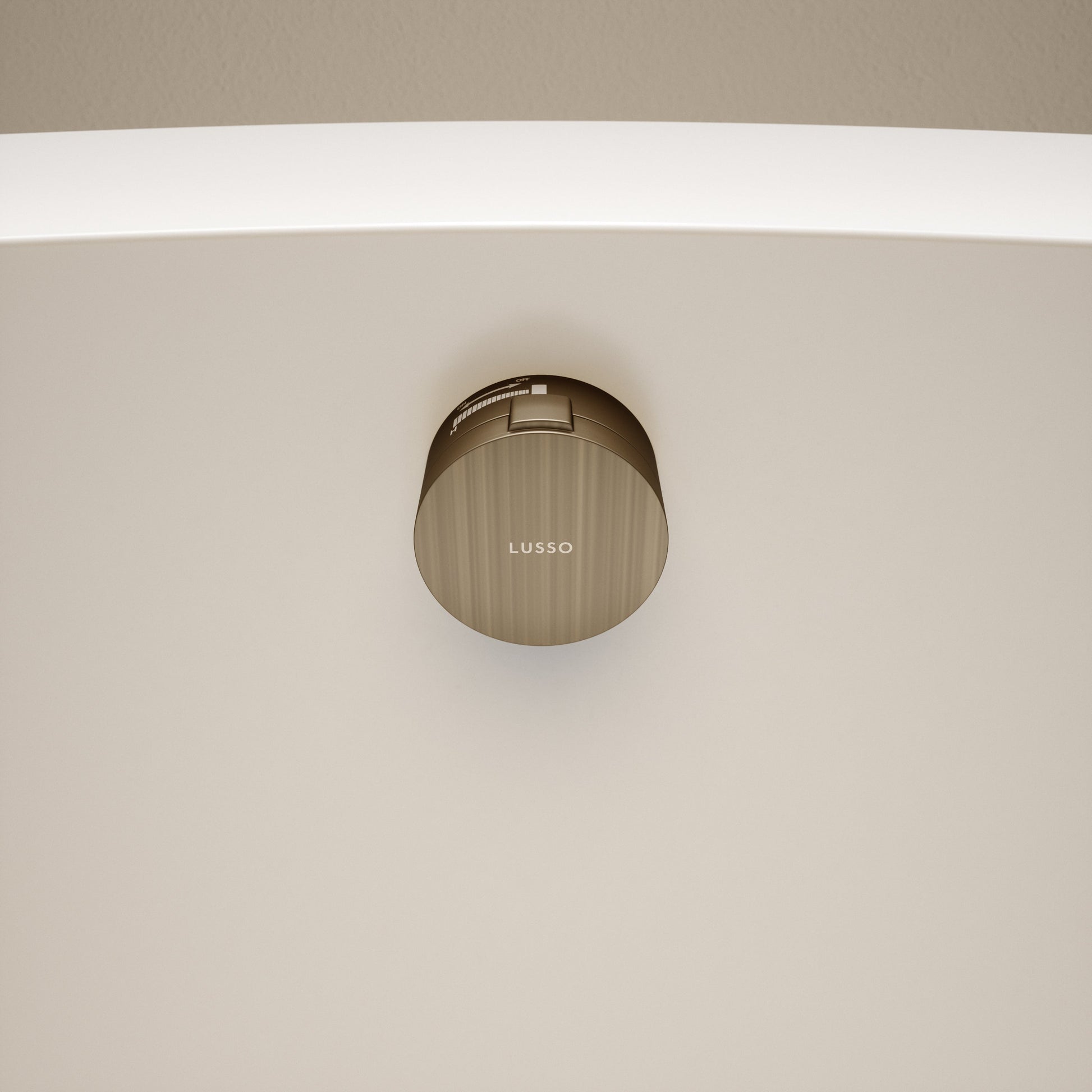 Aquaflow Brushed Bronze Overflow Bath Filler Tap with Overflow & Waste