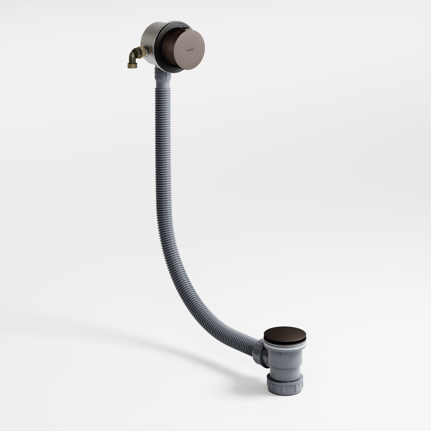 Aquaflow Deep Bronze Overflow Bath Filler Tap with Overflow & Waste
