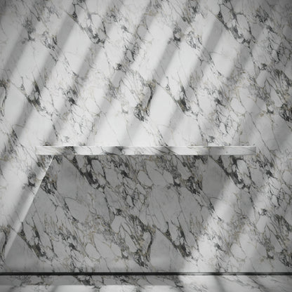 Levitare Arabescato Marble Ultra Thin Wall Mounted Basin 1200mm (Offset Waste)