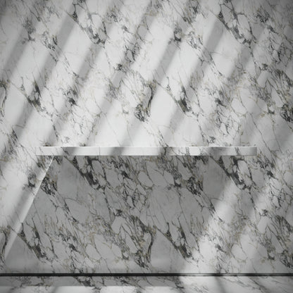 Levitare Arabescato Marble Ultra Thin Wall Mounted Basin 1200mm (Offset Waste)