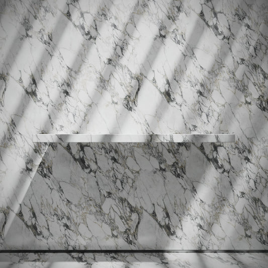 Levitare Arabescato Marble Ultra Thin Wall Mounted Basin 1200mm (Offset Waste)