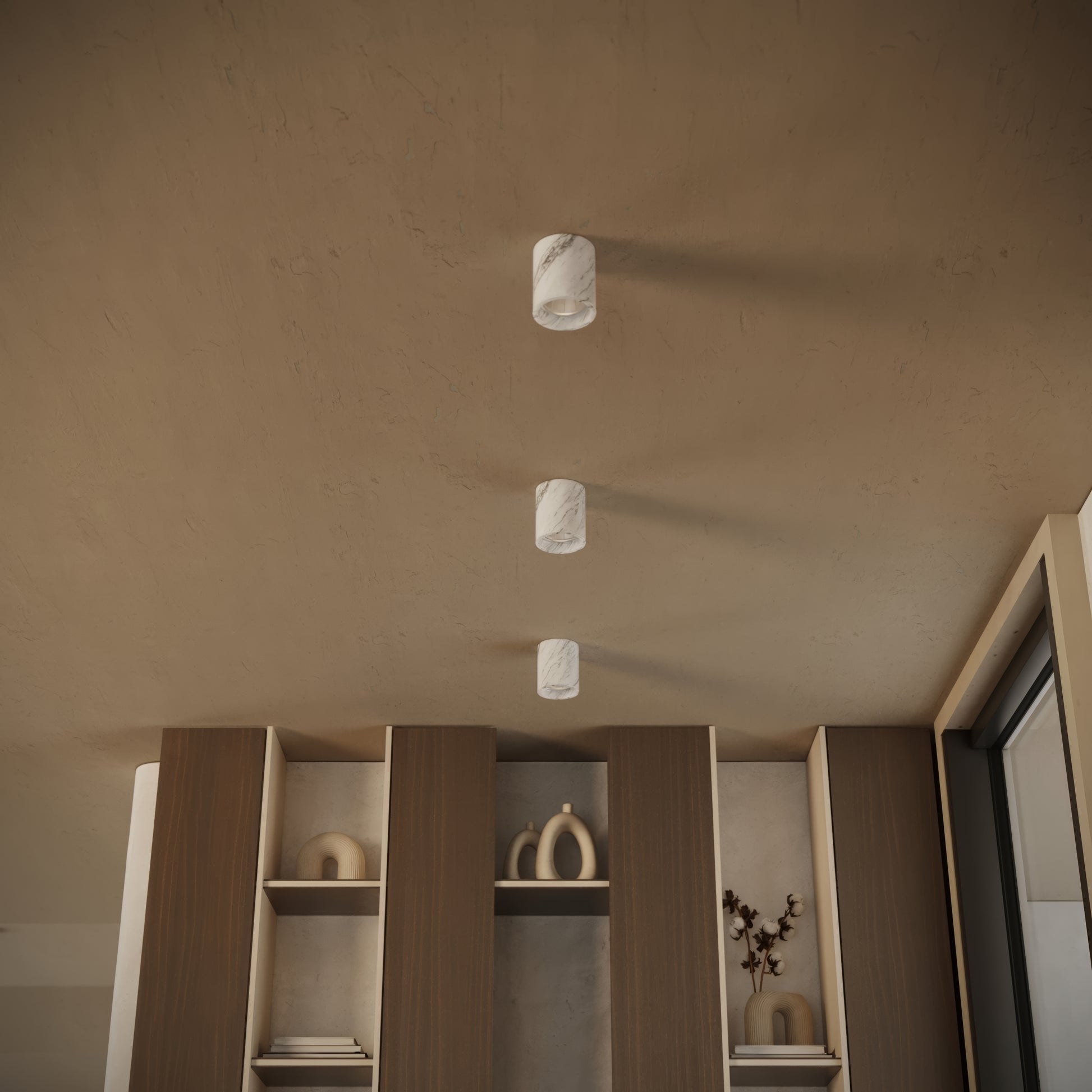 Aurelia Volakas Round Ceiling Light 100mm