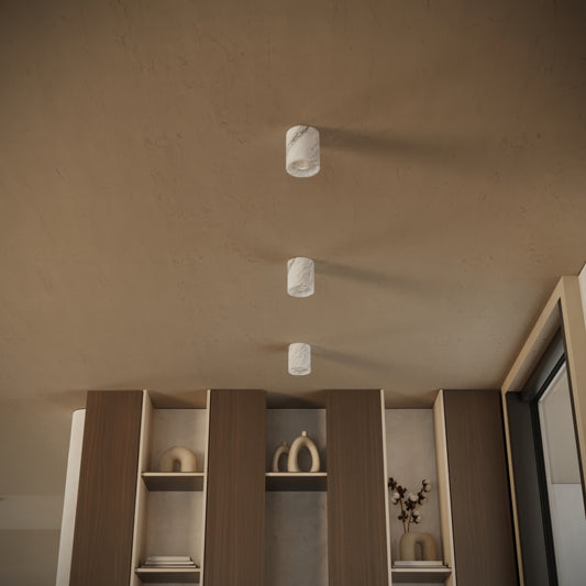 Aurelia Volakas Round Ceiling Light 100mm