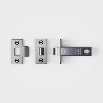 Luxe Knurled Brushed Stainless Door Handle and Hinge Bundle