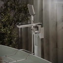 Baroque Chrome Floorstanding Bath Shower Mixer Tap