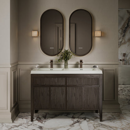 Baroque Brushed Bronze Monobloc Basin Mixer Tap