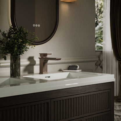 Baroque Brushed Bronze Monobloc Basin Mixer Tap