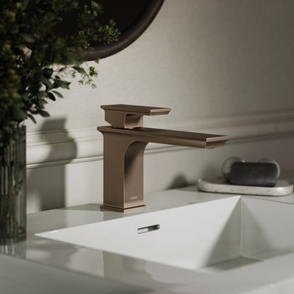 Baroque Brushed Bronze Monobloc Basin Mixer Tap