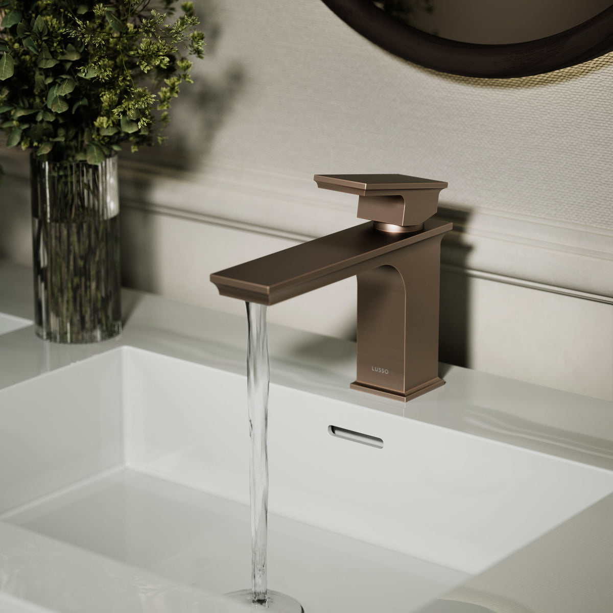 Baroque Brushed Bronze Monobloc Basin Mixer Tap