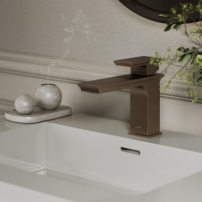 Baroque Brushed Bronze Monobloc Basin Mixer Tap